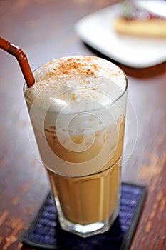 Cold fresh ice coffee