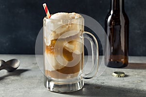 Cold Frozen Root Beer Float