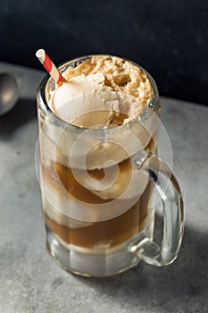 Cold Frozen Root Beer Float