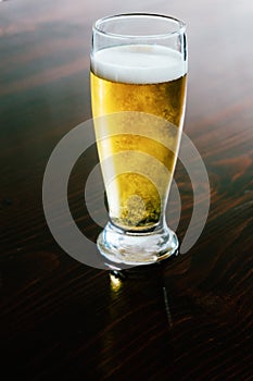 Cold glass of beer