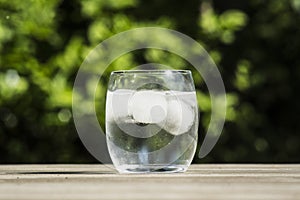 Cold glass of water