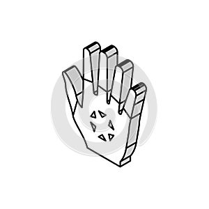 cold hands and feet isometric icon vector illustration