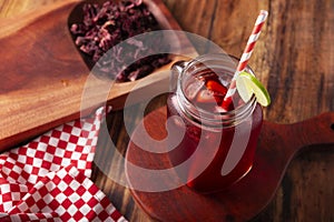 Cold Hibiscus Drink photo