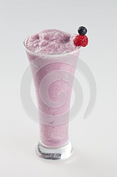 Cold iced drink with forest fruits flavour