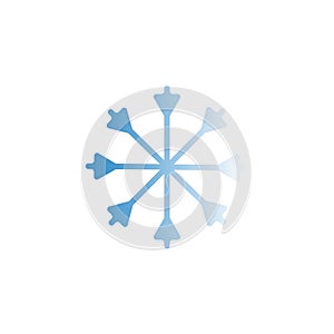 cold illustration logo vector