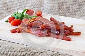 Cold meat cuts snack
