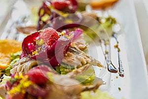 Cold mixed fish appetizers