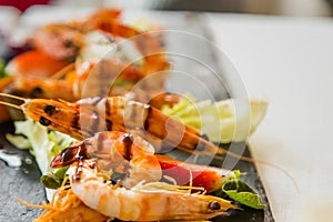 Cold mixed fish appetizers