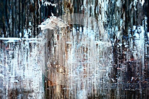 Cold rain abstract