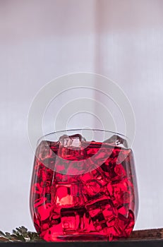 Cold Red Pomegranate Juice