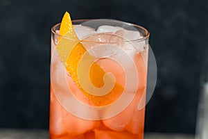 Cold Refreshing Americano Negroni Cocktail