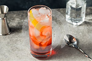 Cold Refreshing Americano Negroni Cocktail