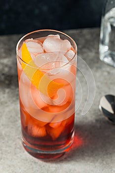 Cold Refreshing Americano Negroni Cocktail photo
