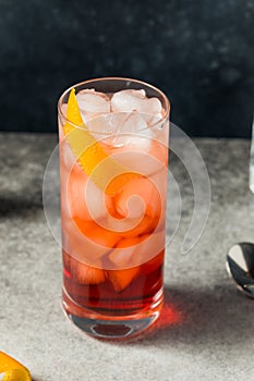 Cold Refreshing Americano Negroni Cocktail photo