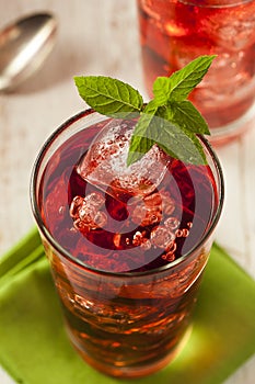 Cold Refreshing Berry Hibiscus Ice Tea