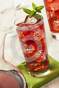 Cold Refreshing Berry Hibiscus Ice Tea