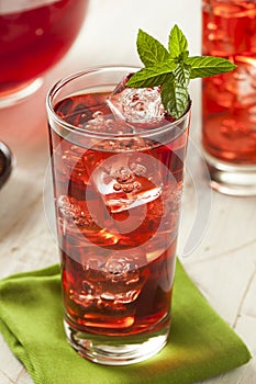 Cold Refreshing Berry Hibiscus Ice Tea