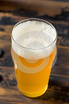 Cold Refreshing Boozy Farmhouse Ale Beer