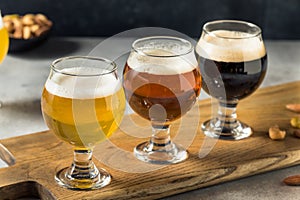 Cold Refreshing Craft Beer Flight