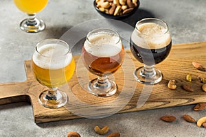 Cold Refreshing Craft Beer Flight