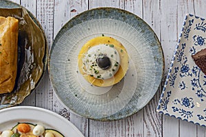 It is a cold and refreshing dish, perfect for hot days