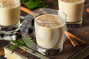 Cold Refreshing Eggnog Drink