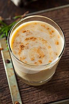 Cold Refreshing Eggnog Drink