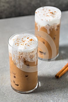 Cold Refreshing Iced Chai Tea Latte