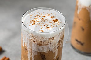 Cold Refreshing Iced Chai Tea Latte