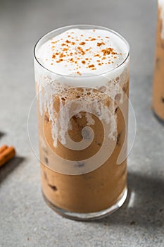 Cold Refreshing Iced Chai Tea Latte