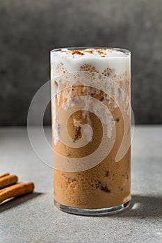 Cold Refreshing Iced Chai Tea Latte