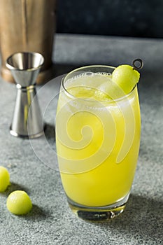 Cold Refreshing Melon Honeydew Cocktail photo