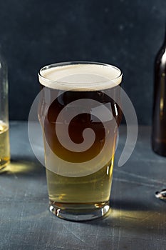 Cold Refreshing Snakebite Cider and Stout Cocktail photo