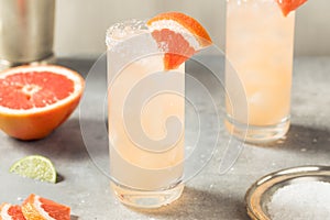 Cold Refreshing Tequila Paloma Cocktail