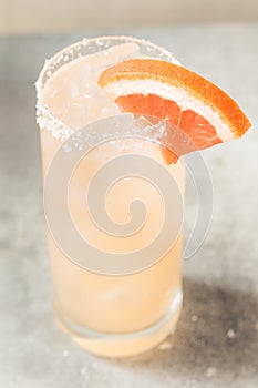 Cold Refreshing Tequila Paloma Cocktail