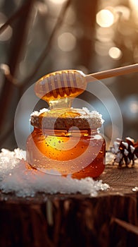 Cold remedy Honey jar, a comforting solution for winter ailments