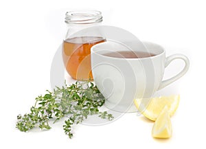 Cold Remedy with Tea Honey and Lemon