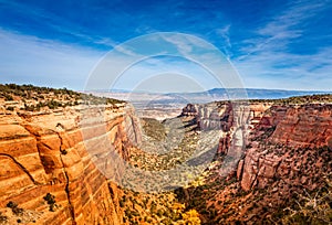 Cold shivers viewpoint over the Columbus Canyon, Colorado USA