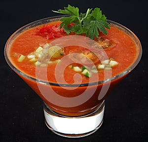 Cold Spanish soup gaspacho