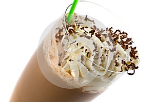 Cold and sweet milkshake