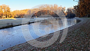 A cold view with a little bit ice