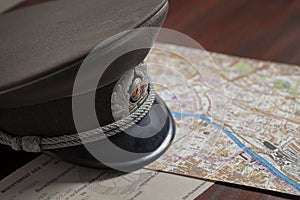 Cold War officer`s hat