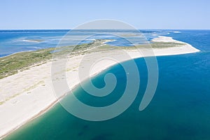 Aerial View of Monomoy Island on Cape Cod, MA photo