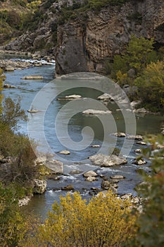 Cold waters of the Gallego river, Aragonese pre-Pyrenees, Spain
