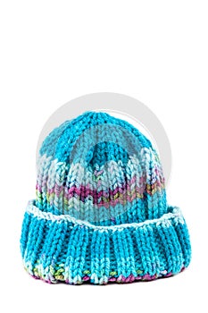 Cold winter clothing - knitted wool hat