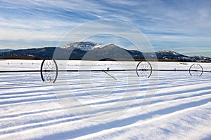 Cold winter on the prairie.