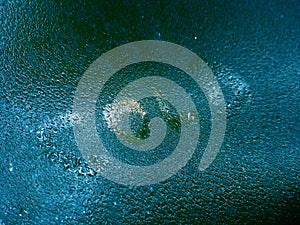 Cold word in cyan background