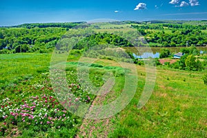 Cold Yar in the Cherkasy region. View from the hill