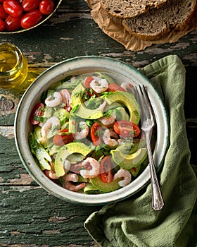 Coldwater Shrimp and Avocado Salad