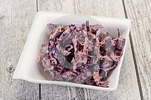 Cole slaw salad with cabbage